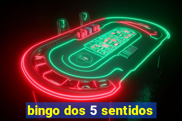 bingo dos 5 sentidos